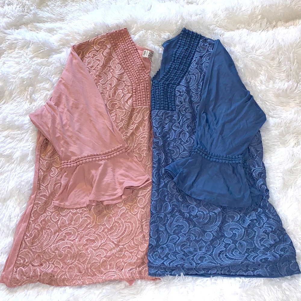 Shannon Ford pink & blue top sz.3x